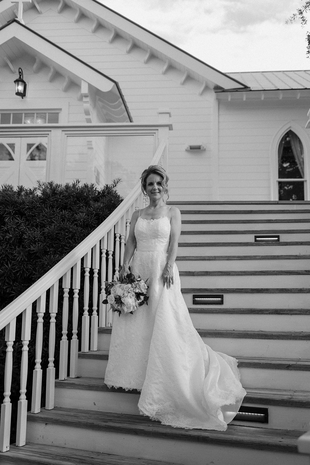 the bride smiling at the camera during the Savannah Georgia Elopement